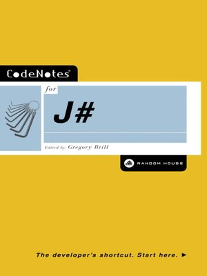 cover image of CodeNotes for J#